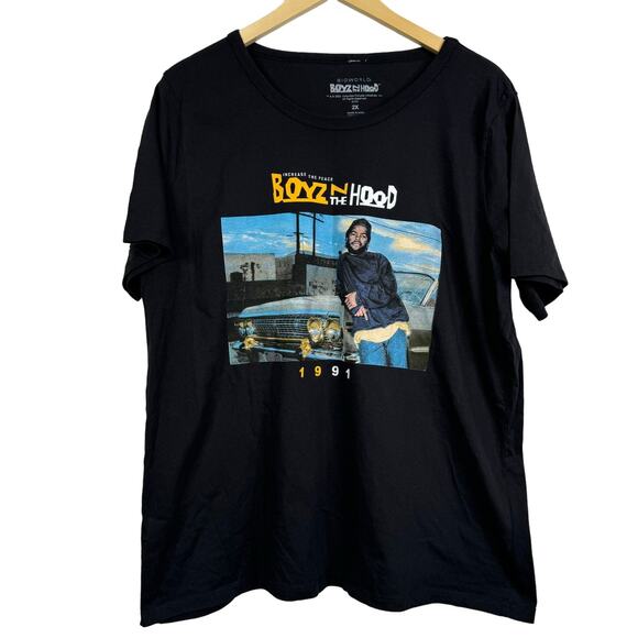 Bioworld Boyz In The Hood Ice Cube Black Tee NWOT Size 2X - Picture 1 of 6